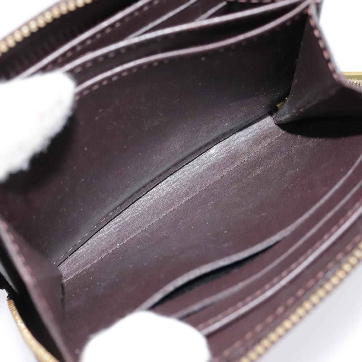 Louis Vuitton Zippy Coin Purse Burgundy Patent Leather Wallet  (Pre-Owned)