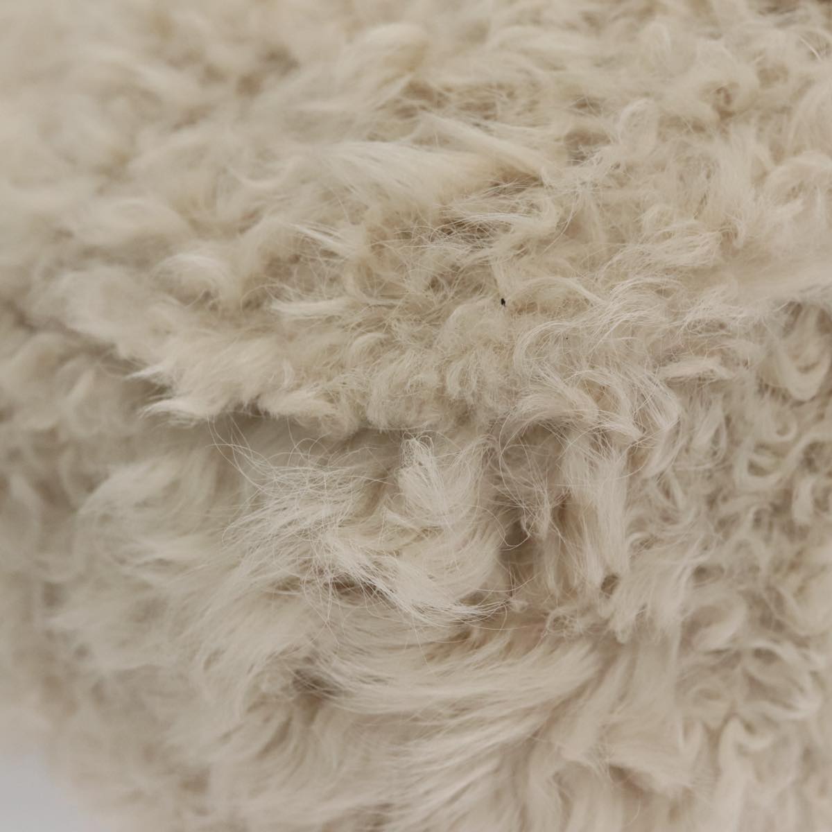 Céline Beige Faux Fur Shoulder Bag (Pre-Owned)