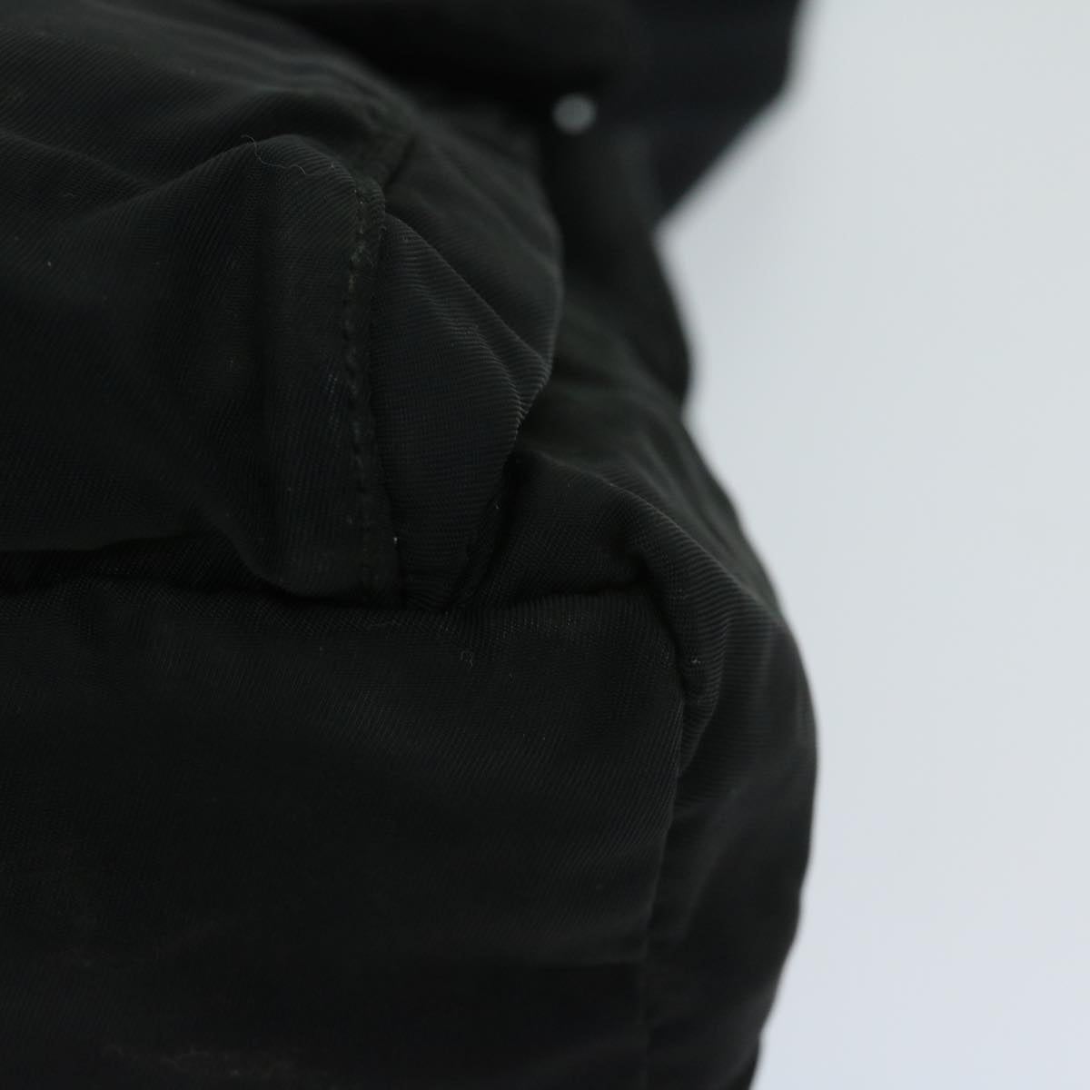 Prada Tessuto Black Canvas Shoulder Bag (Pre-Owned)