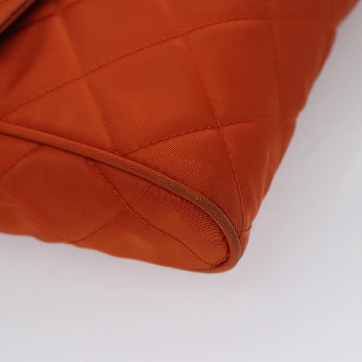 Prada Tessuto Orange Synthetic Shoulder Bag (Pre-Owned)