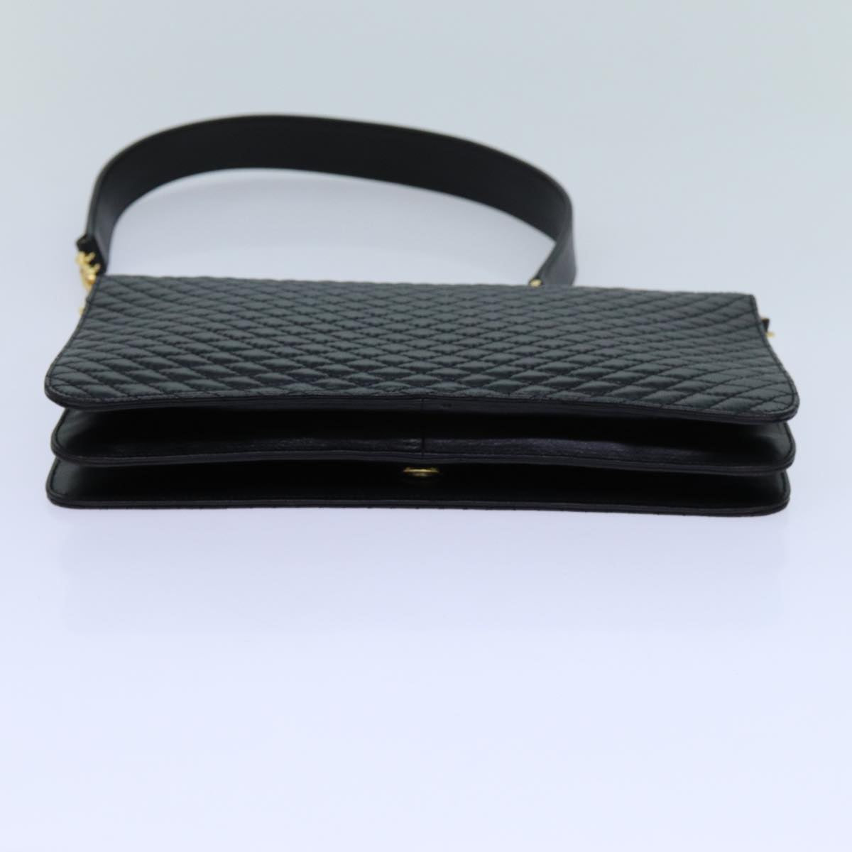 Bally Black Leather Shoulder Bag (Pre-Owned)