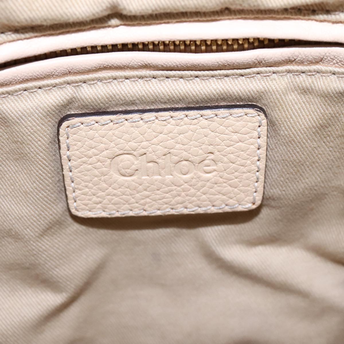 Chloé Paraty Beige Leather Handbag (Pre-Owned)