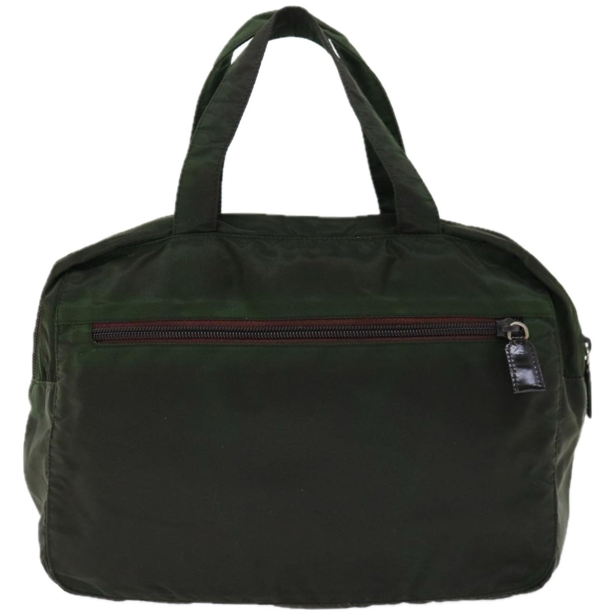 Prada Tessuto Green Synthetic Handbag (Pre-Owned)