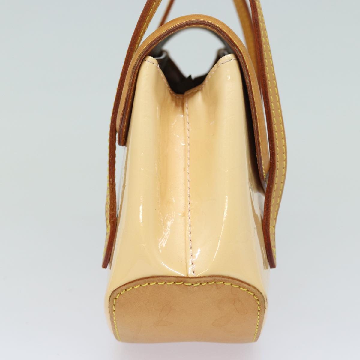 Louis Vuitton Biscayne Bay Camel Patent Leather Shoulder Bag (Pre-Owned)