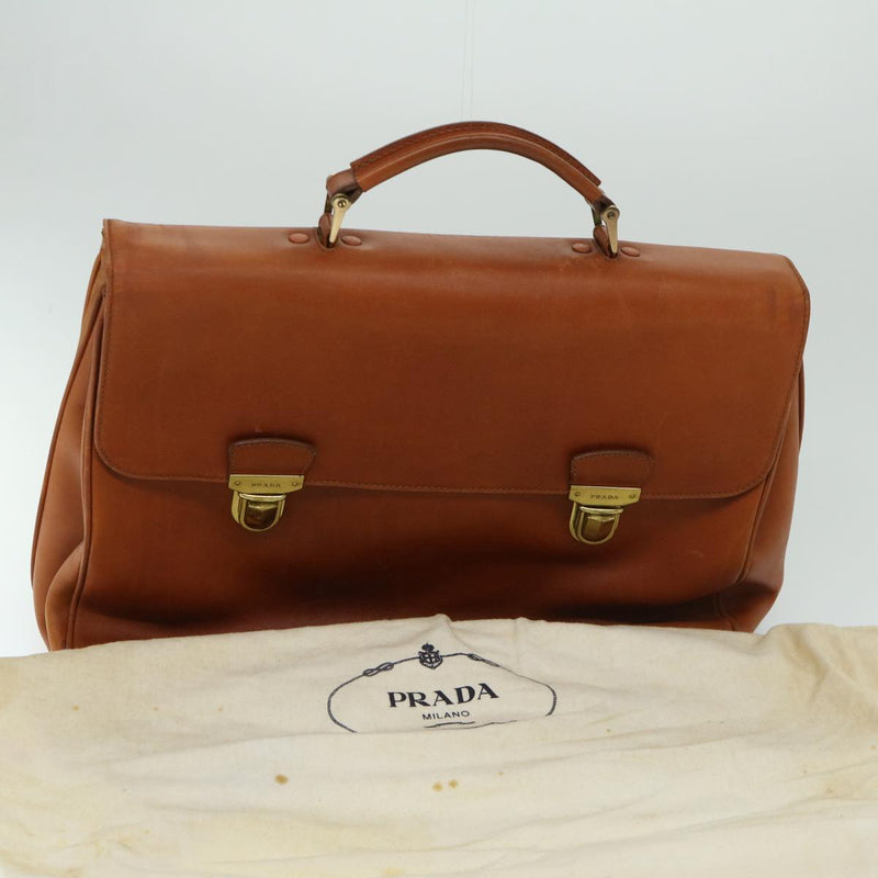 Prada Brown Leather Handbag (Pre-Owned)