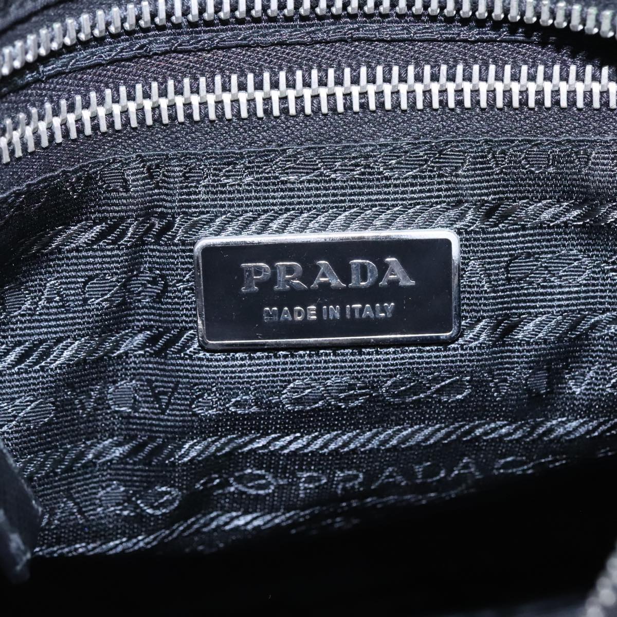 Prada Re-Edition Black Canvas Shoulder Bag (Pre-Owned)