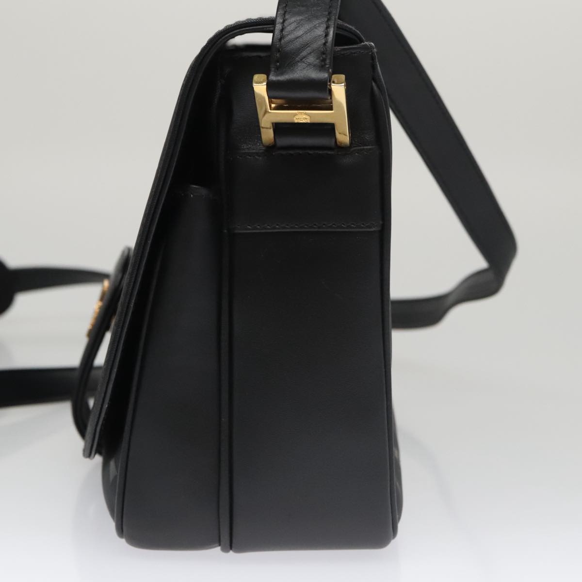 MCM Visetos Black Canvas Shoulder Bag (Pre-Owned)