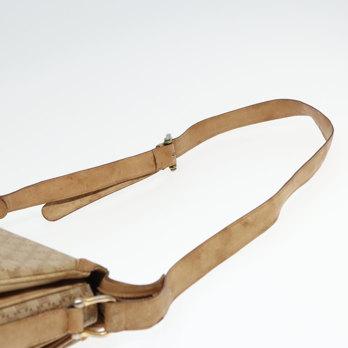 Céline Macadam Beige Canvas Shoulder Bag (Pre-Owned)