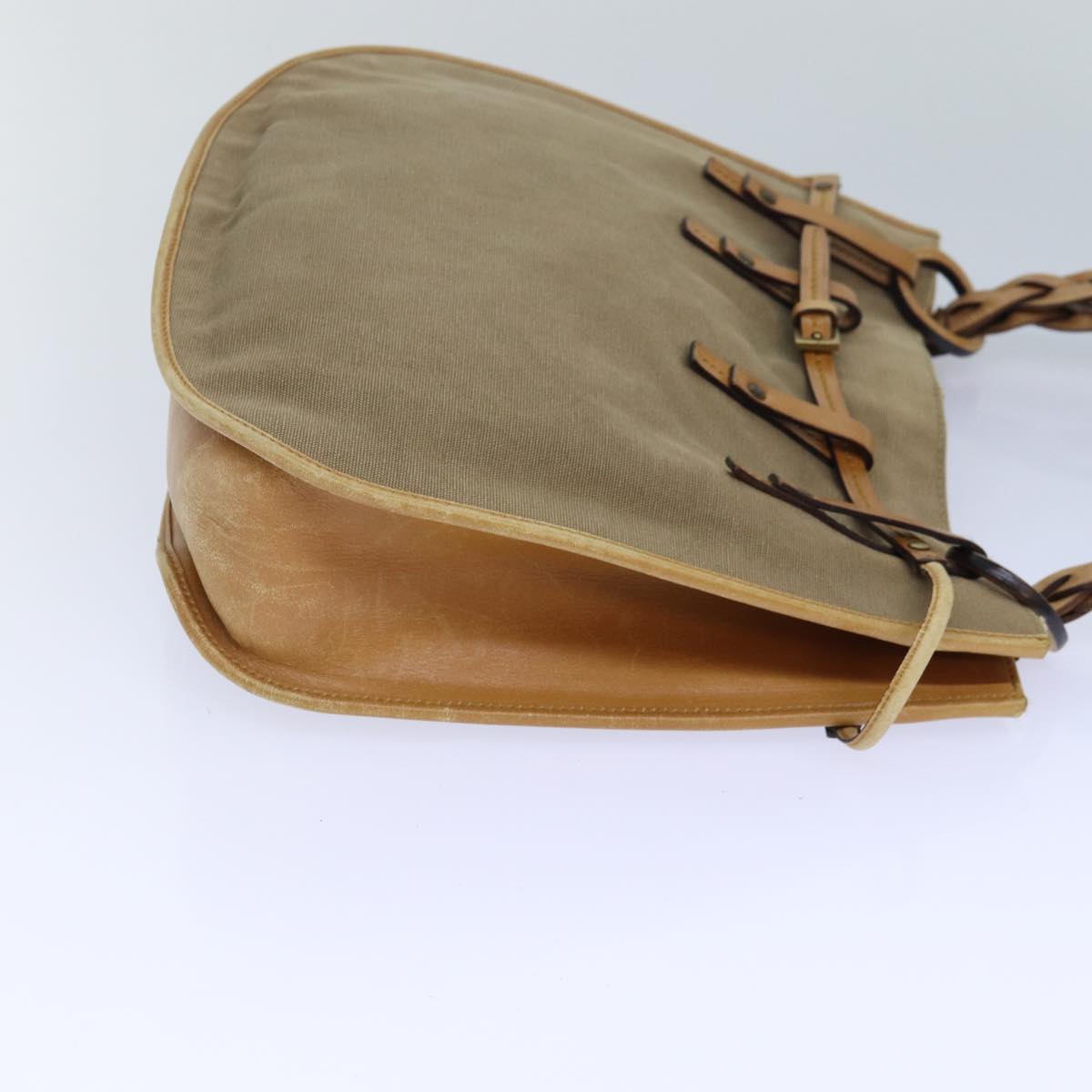 Gucci Beige Canvas Handbag (Pre-Owned)