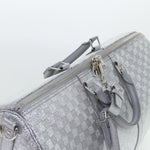 Louis Vuitton Keepall Bandouliere 50 Silver Canvas Travel Bag (Pre-Owned)