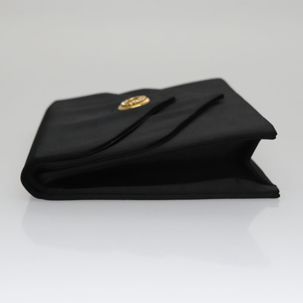Yves Saint Laurent Black Silk Clutch Bag (Pre-Owned)