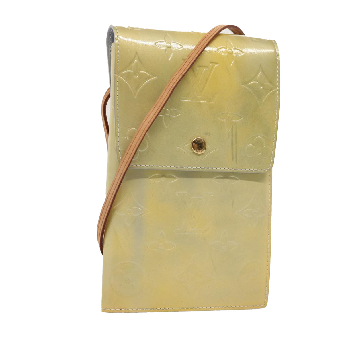 Louis Vuitton Walker Yellow Patent Leather Wallet  (Pre-Owned)