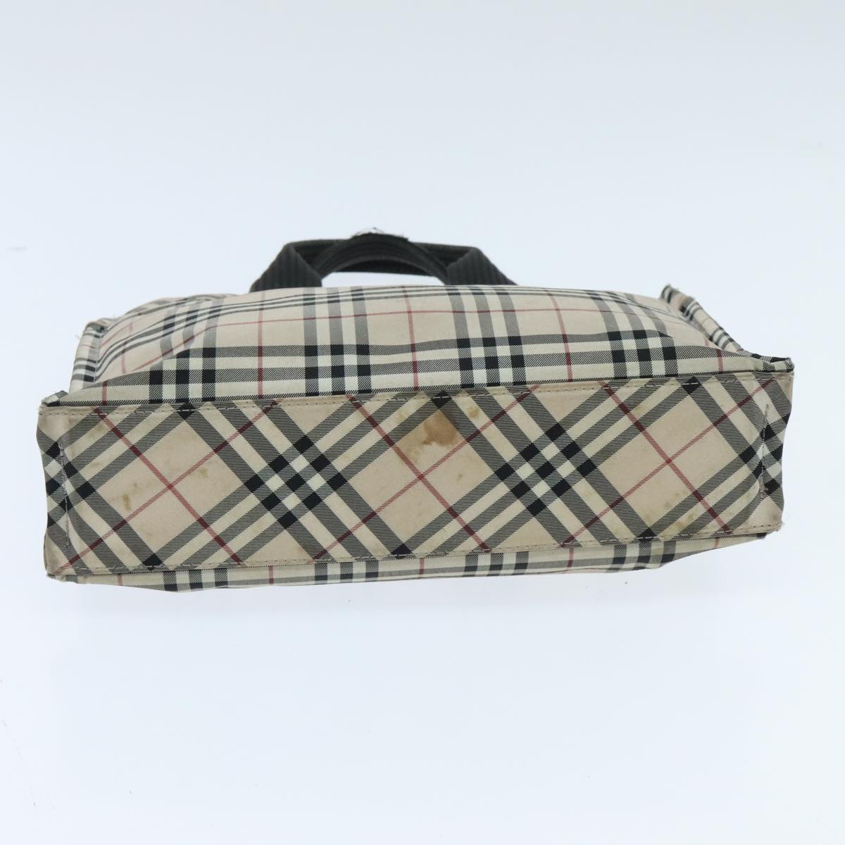 Burberry Nova Check Beige Synthetic Tote Bag (Pre-Owned)