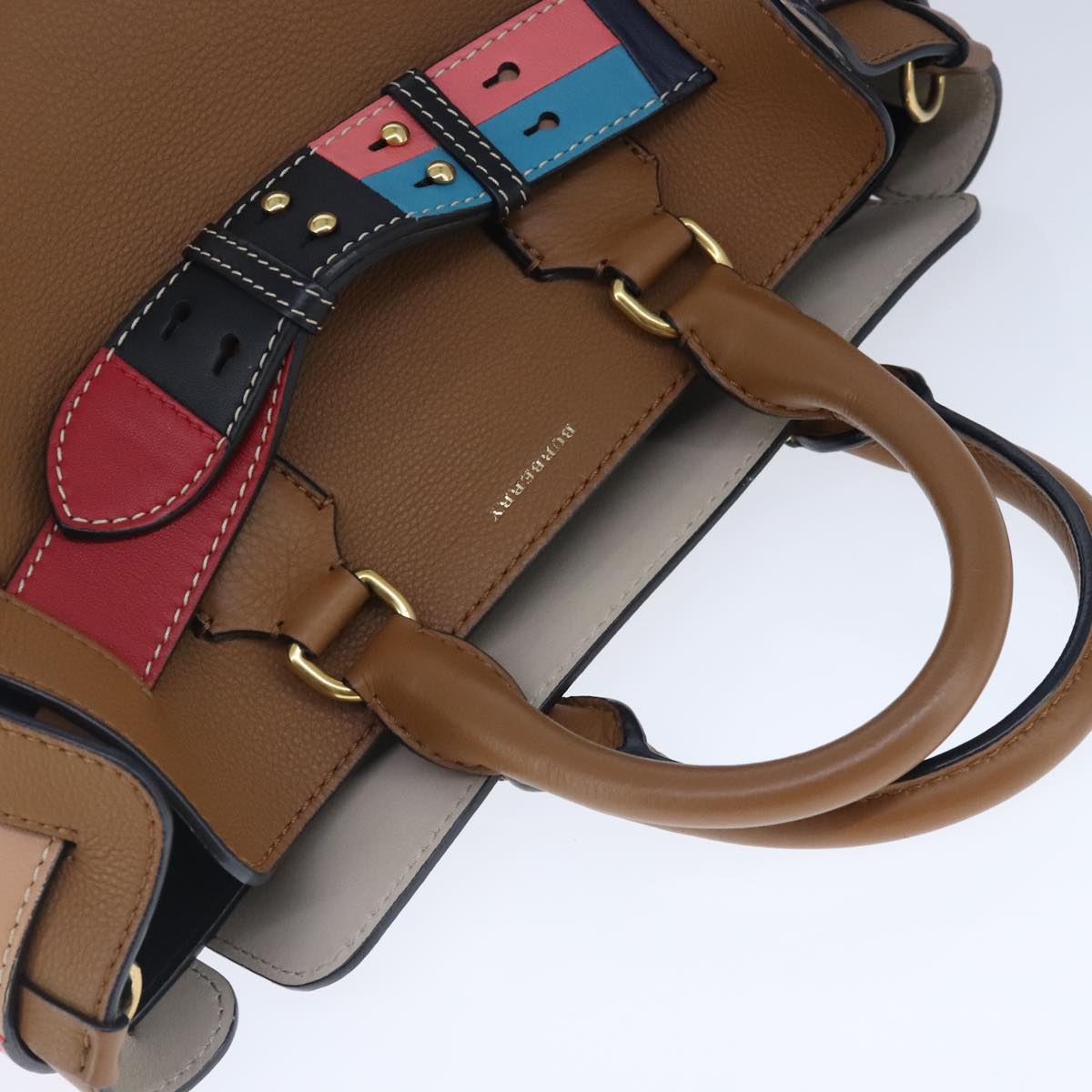 Burberry Belt Bag Brown Leather Handbag (Pre-Owned)