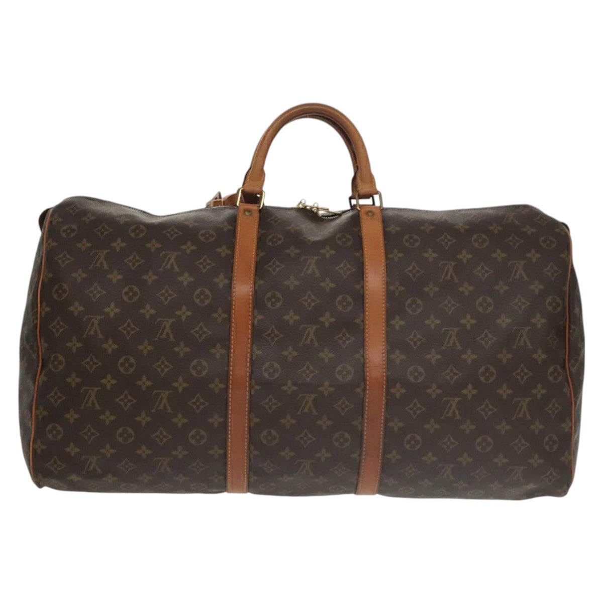 Louis Vuitton Keepall 60 Brown Canvas Travel Bag (Pre-Owned)