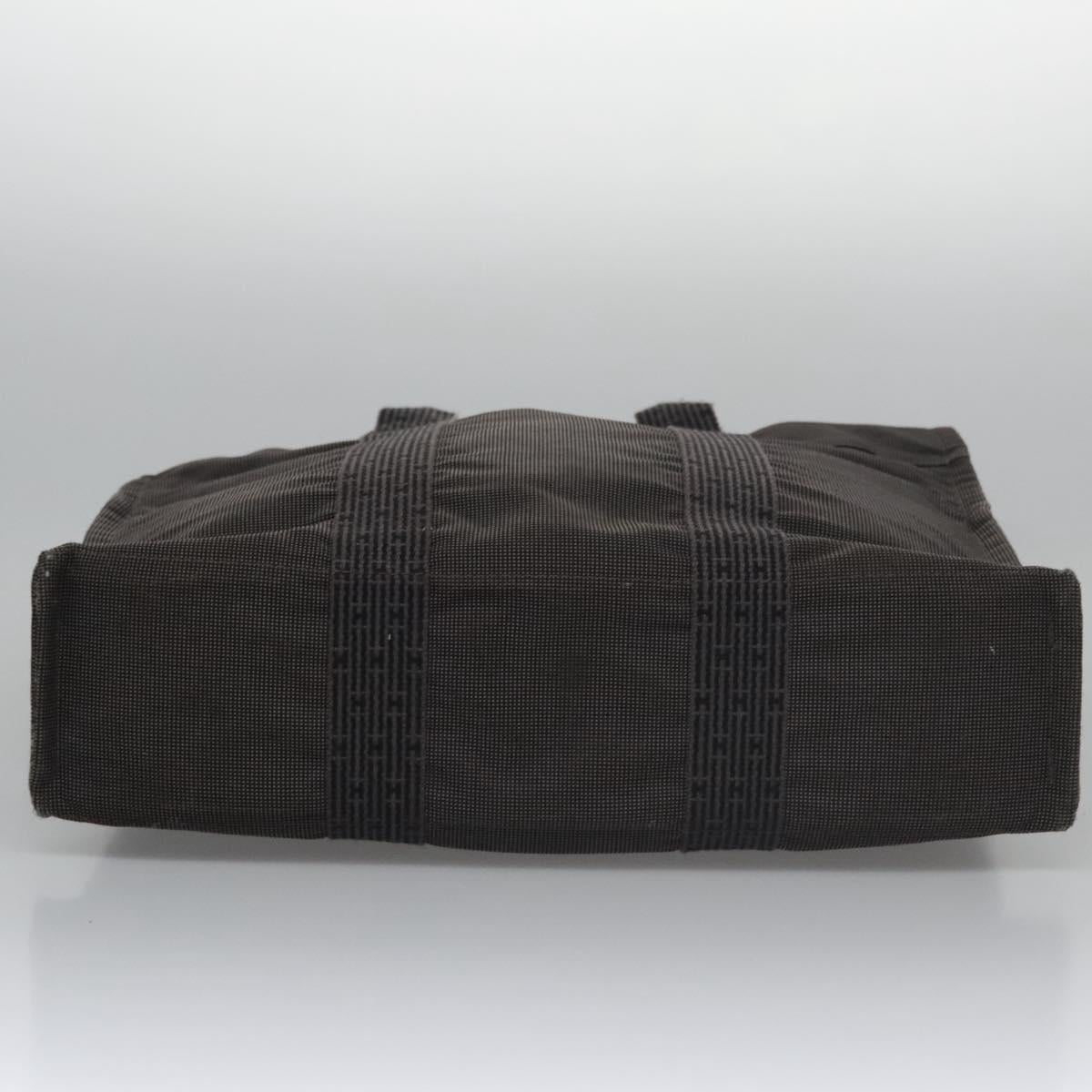 Hermès Herline Grey Canvas Tote Bag (Pre-Owned)