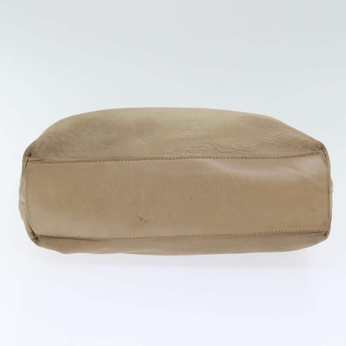 Prada Beige Leather Shoulder Bag (Pre-Owned)