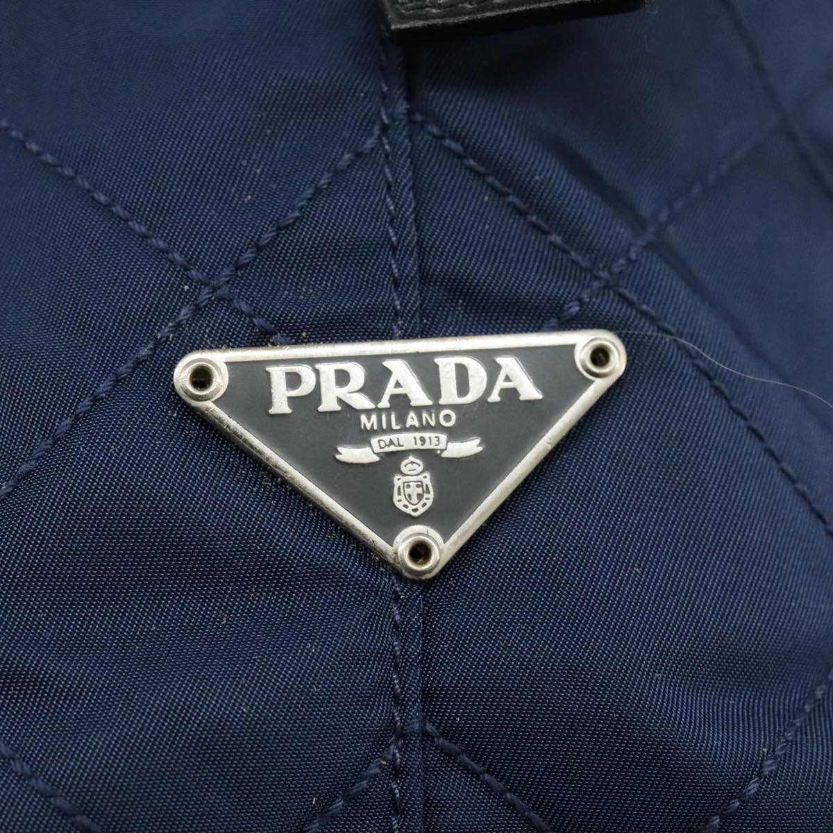 Prada Navy Synthetic Shoulder Bag (Pre-Owned)