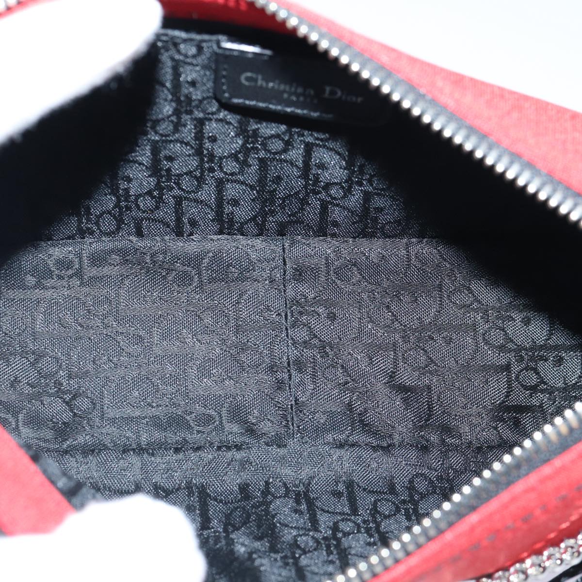 Dior Hardcore Red Silk Shoulder Bag (Pre-Owned)