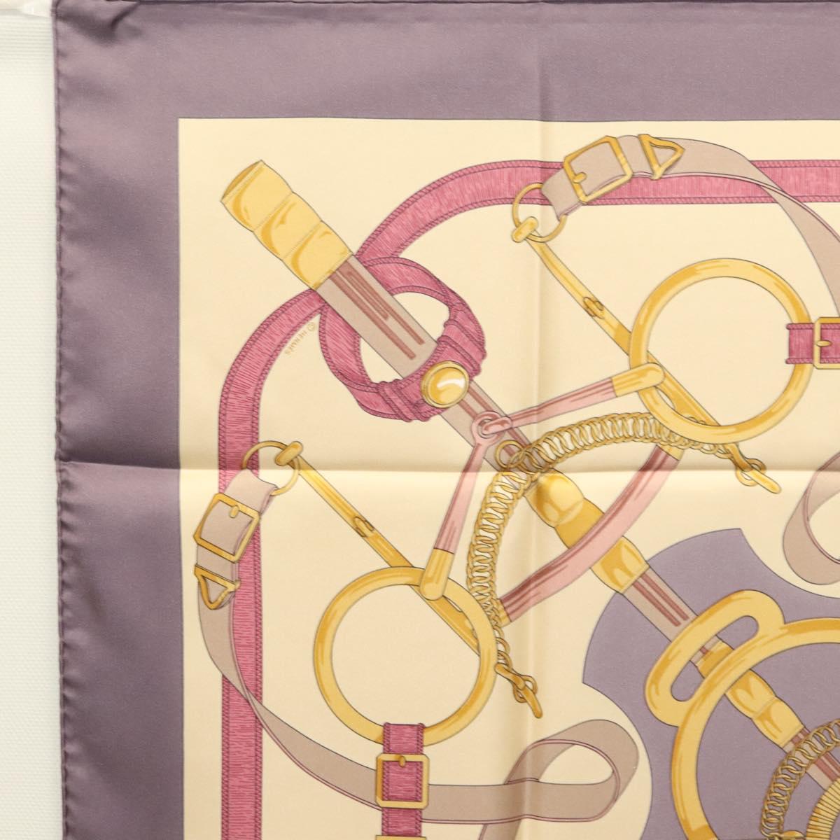 Hermès Carré 90 Beige Silk Scarf  (Pre-Owned)