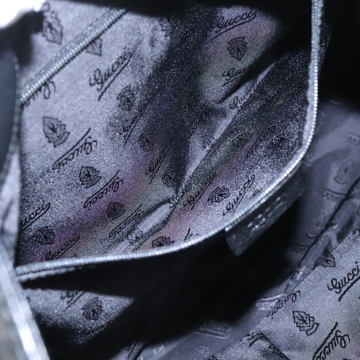 Gucci Guccissima Black Leather Shoulder Bag (Pre-Owned)