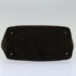 Chanel Wild Stitch Brown Suede Handbag (Pre-Owned)