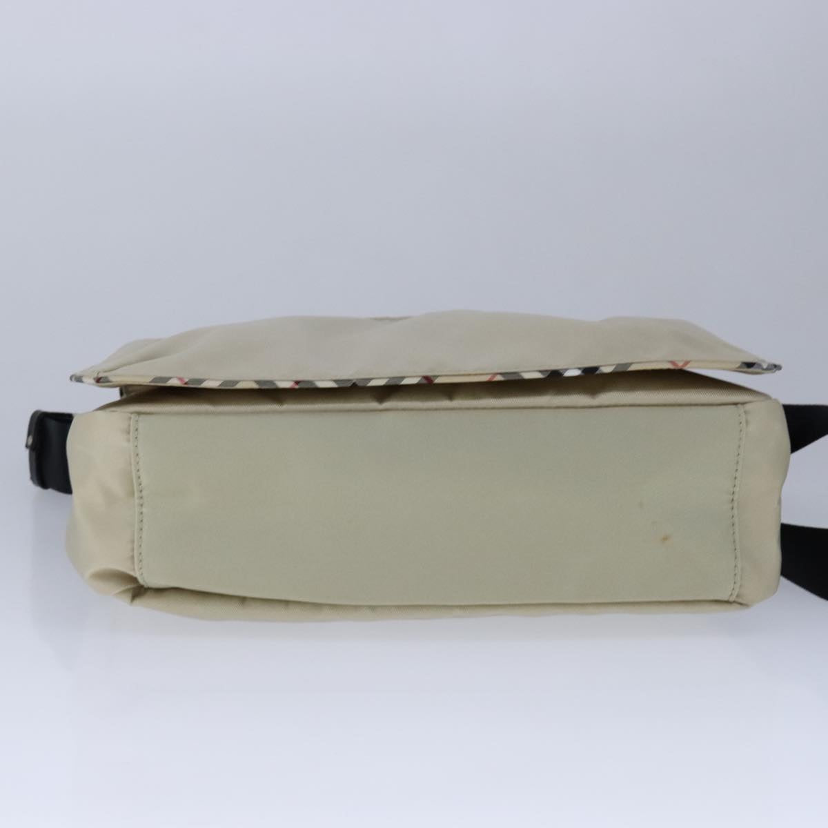 Burberry Nova Check Beige Synthetic Shoulder Bag (Pre-Owned)
