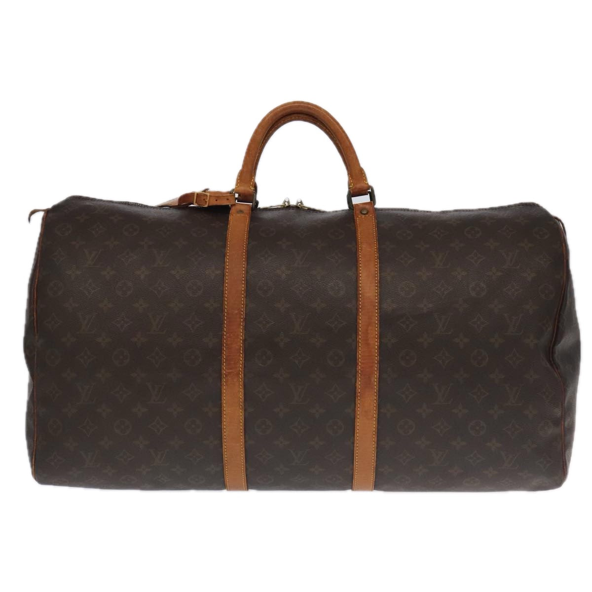 Louis Vuitton Keepall 60 Brown Canvas Travel Bag (Pre-Owned)