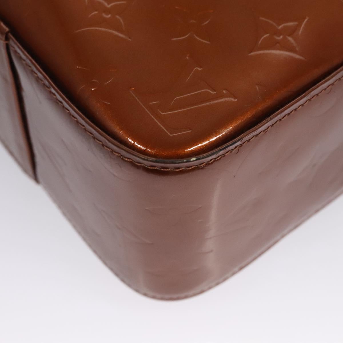 Louis Vuitton Columbus Brown Patent Leather Tote Bag (Pre-Owned)