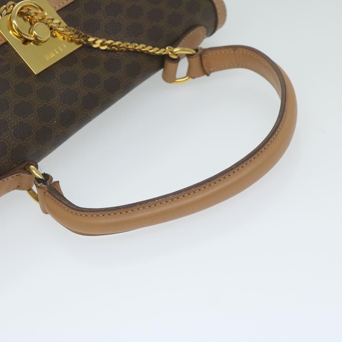 Céline Macadam Brown Canvas Handbag (Pre-Owned)