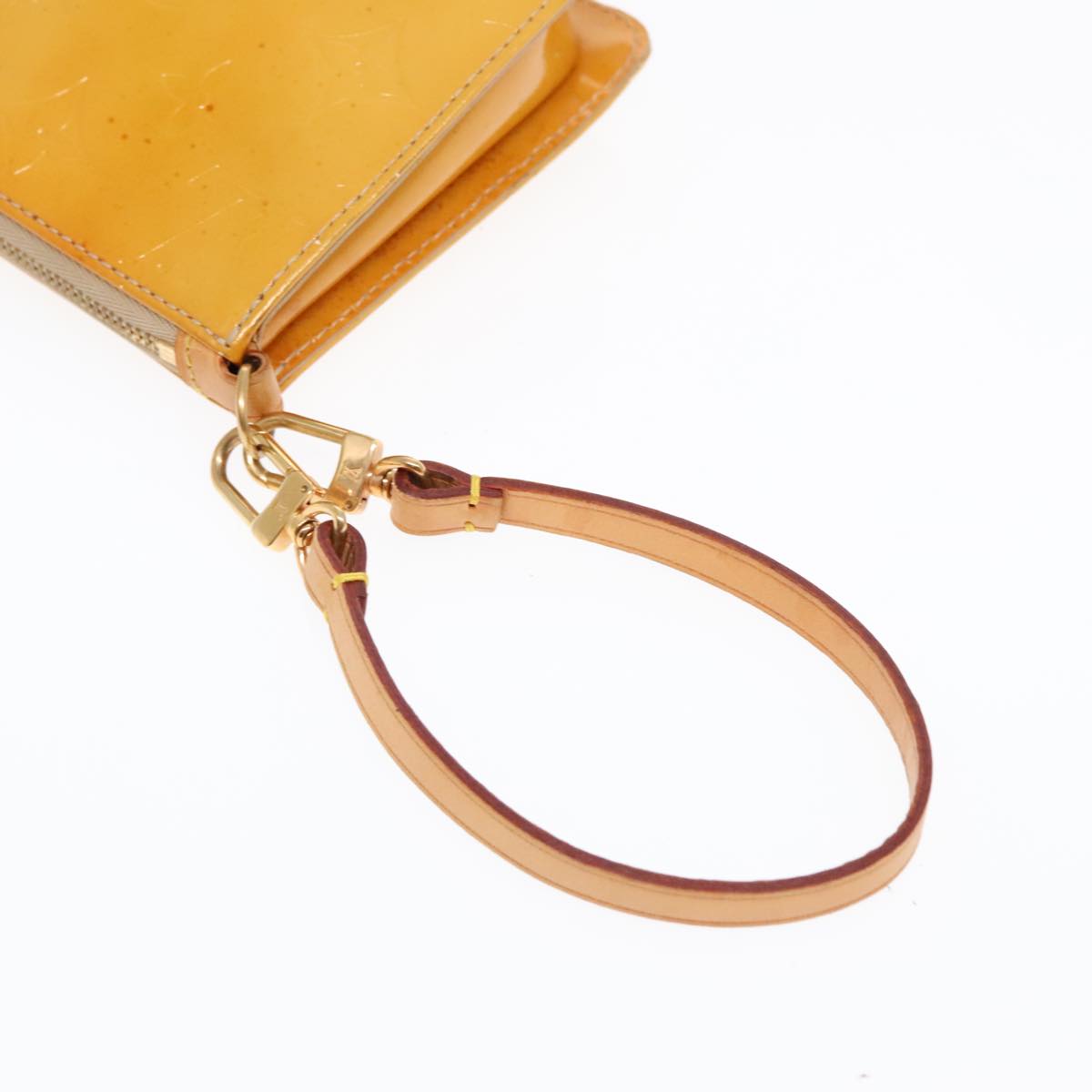 Louis Vuitton Lexington Beige Patent Leather Clutch Bag (Pre-Owned)