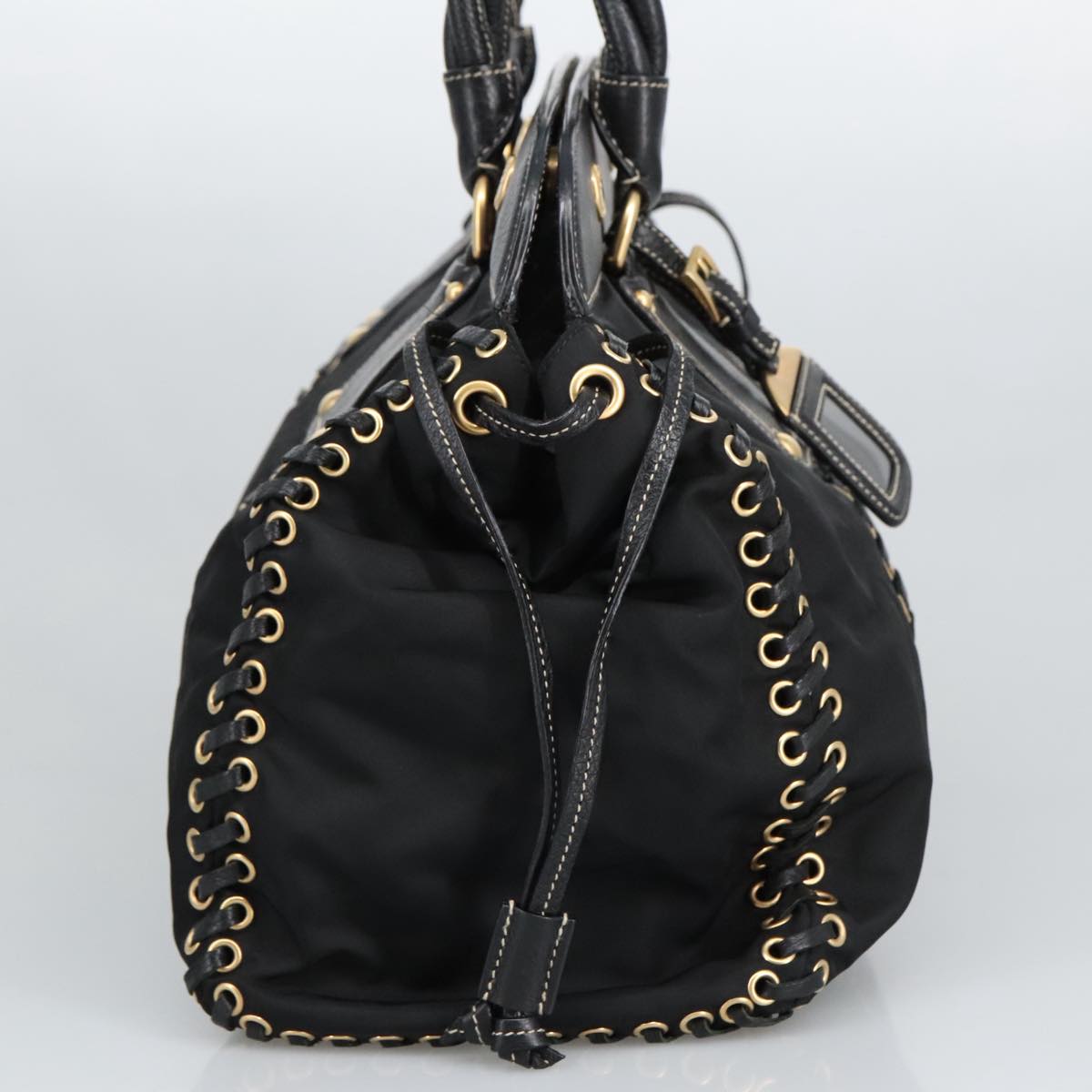 Prada Black Synthetic Handbag (Pre-Owned)