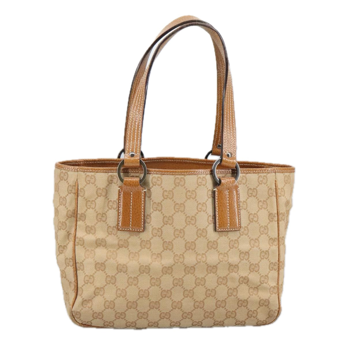 Gucci Beige Canvas Shoulder Bag (Pre-Owned)
