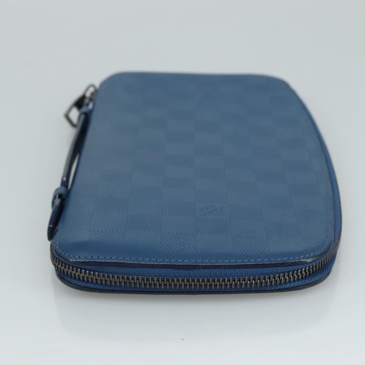 Louis Vuitton Atholl Blue Leather Clutch Bag (Pre-Owned)