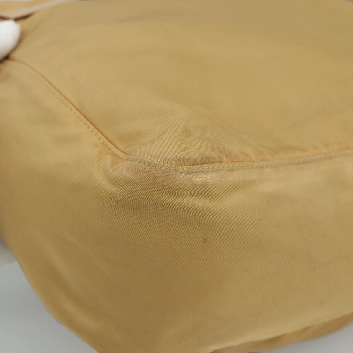 Prada Tessuto Beige Synthetic Shoulder Bag (Pre-Owned)