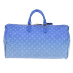 Louis Vuitton Keepall Bandouliere 50 Blue Canvas Travel Bag (Pre-Owned)
