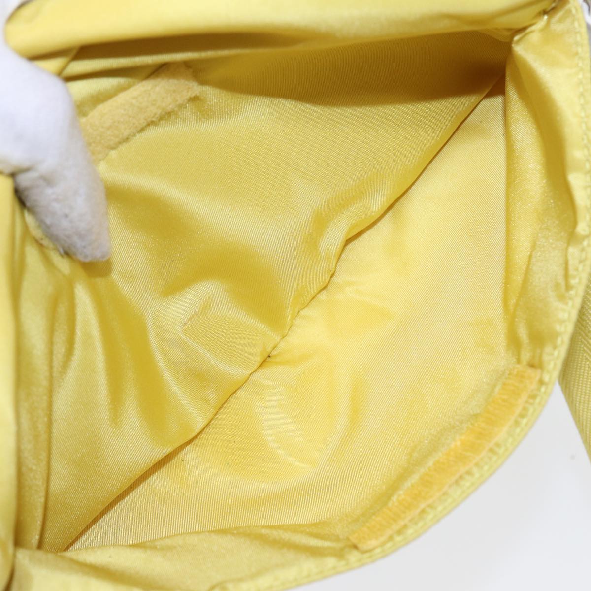 Prada Tessuto Yellow Synthetic Shoulder Bag (Pre-Owned)