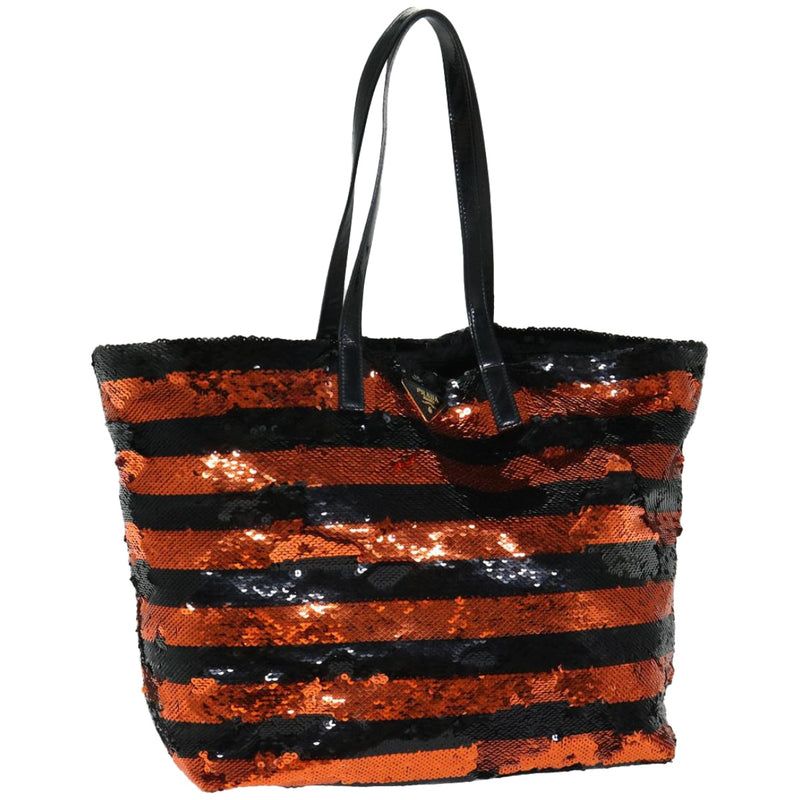 Prada Cabas Orange Synthetic Tote Bag (Pre-Owned)