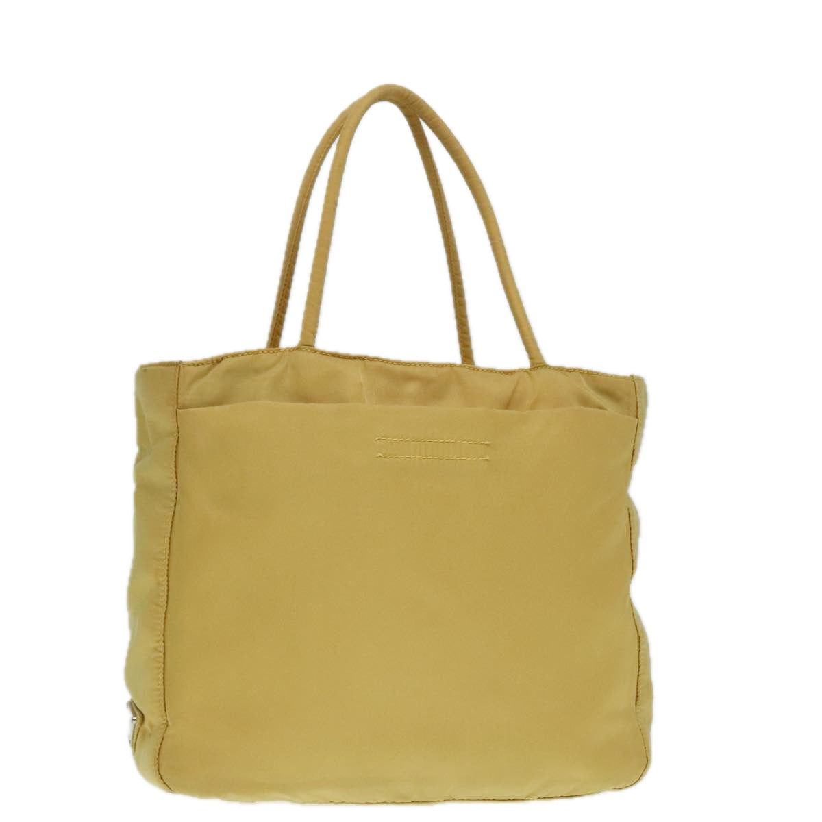 Prada Tessuto Yellow Synthetic Handbag (Pre-Owned)