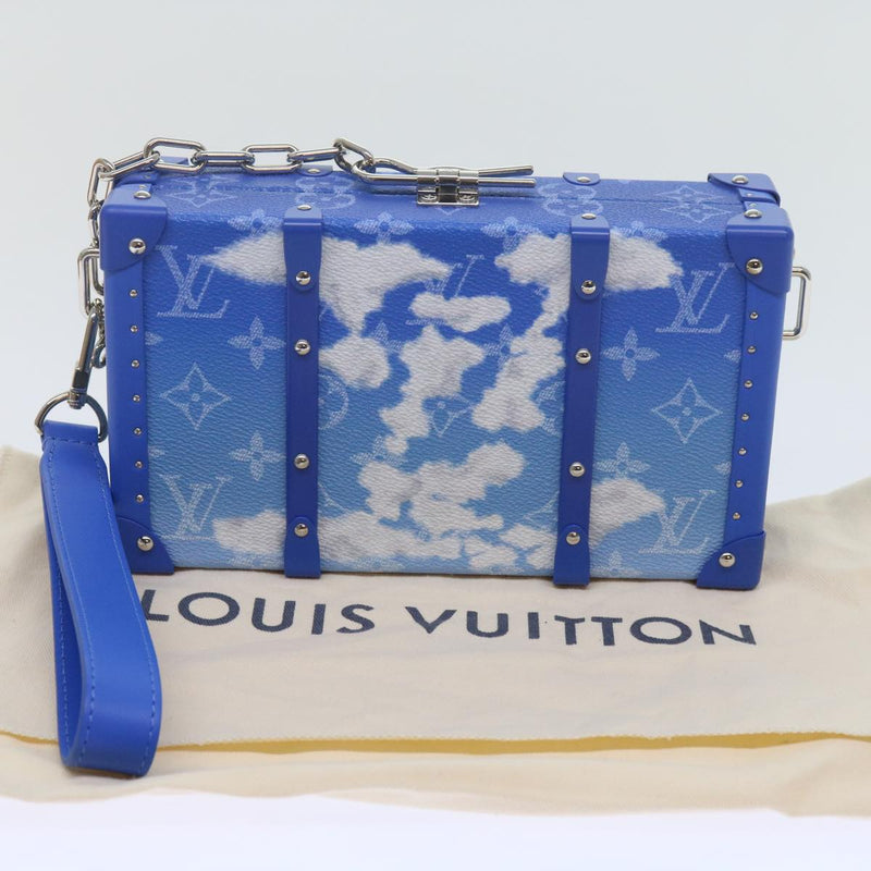 Louis Vuitton Blue Leather Clutch Bag (Pre-Owned)