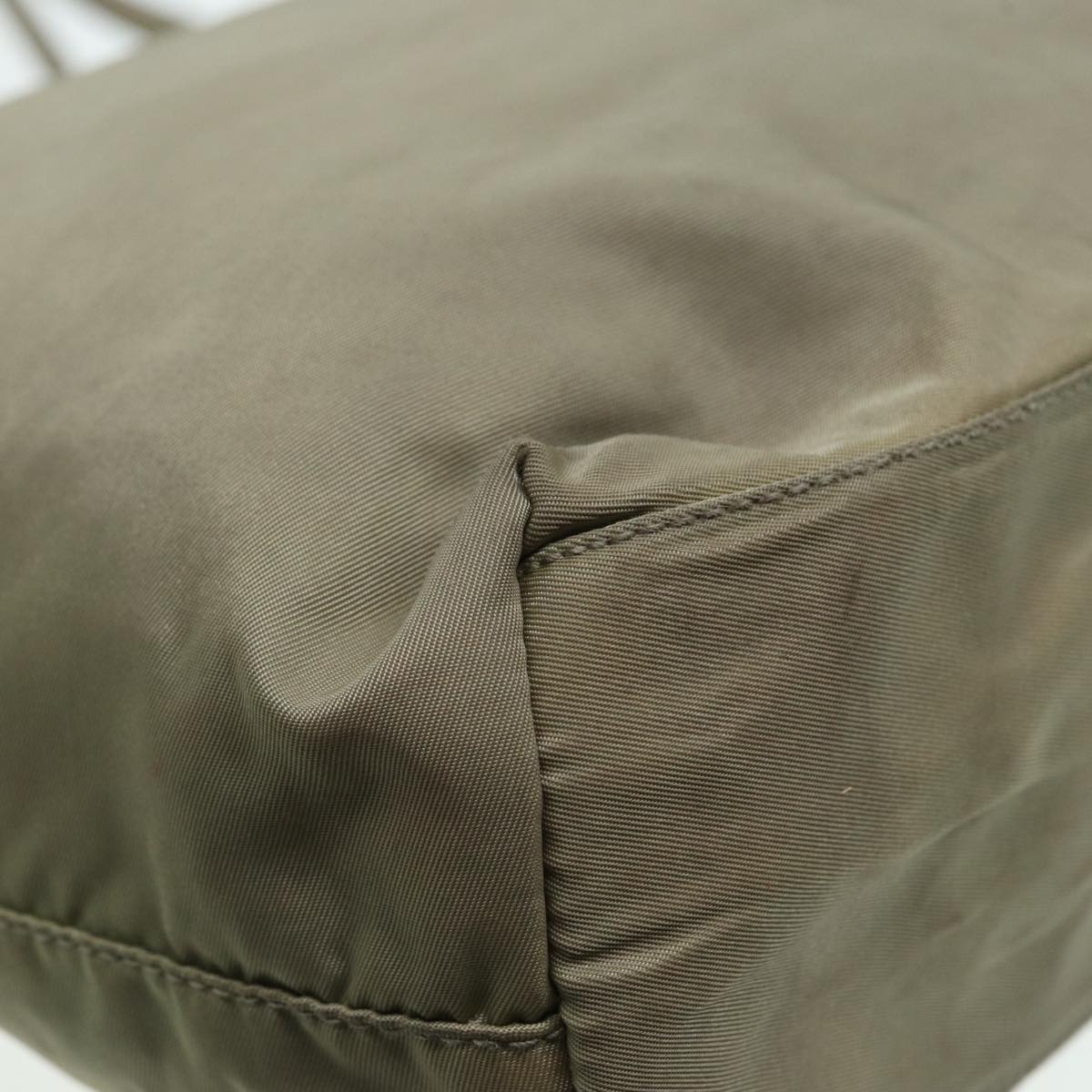 Prada Tessuto Beige Synthetic Tote Bag (Pre-Owned)