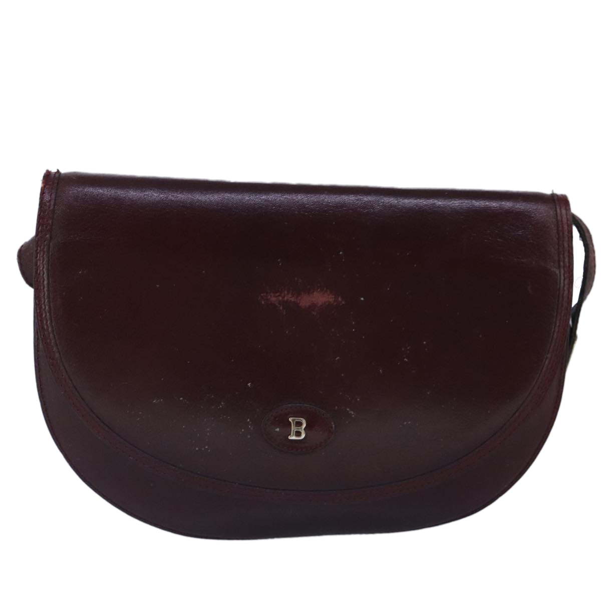 Bally Burgundy Leather Shoulder Bag (Pre-Owned)