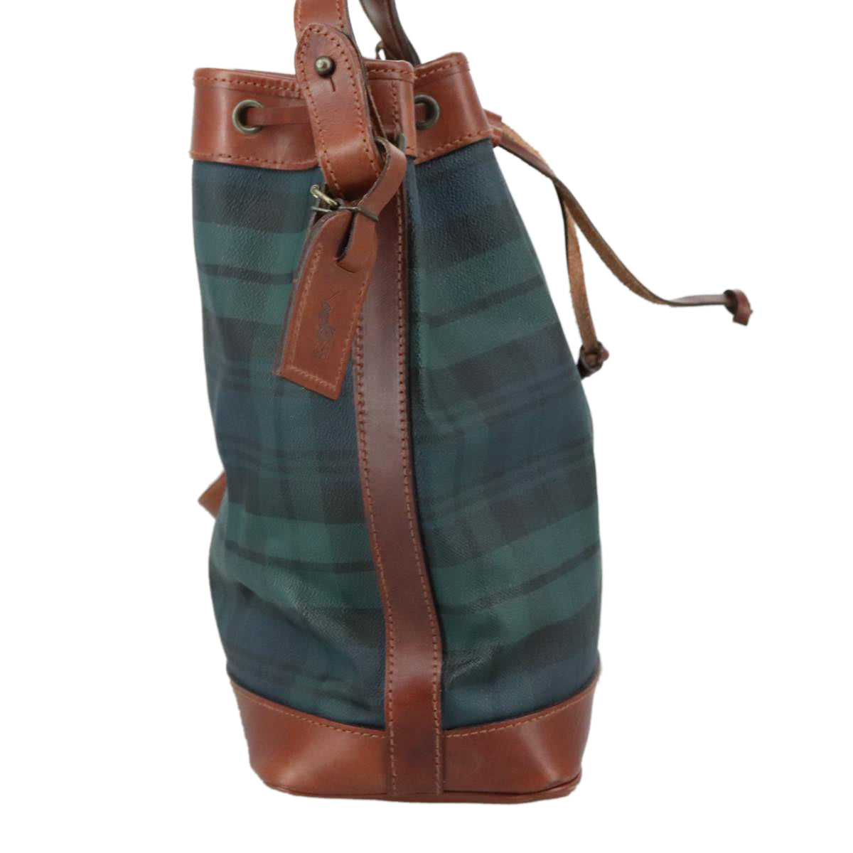 Ralph Lauren Polo Green Canvas Shoulder Bag (Pre-Owned)