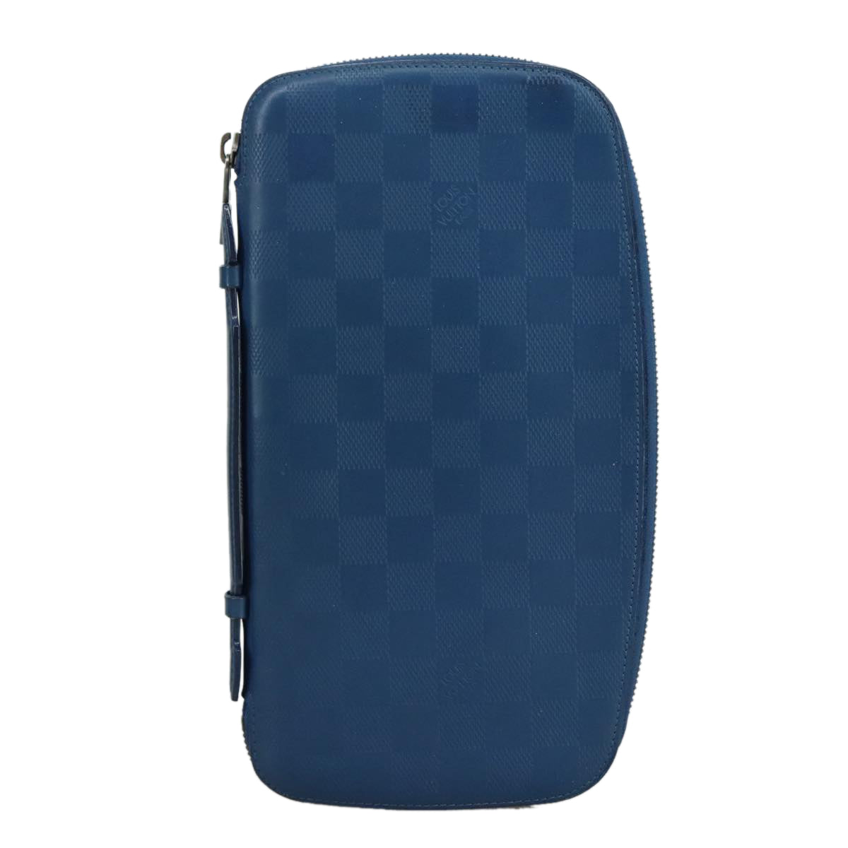 Louis Vuitton Atholl Blue Leather Clutch Bag (Pre-Owned)