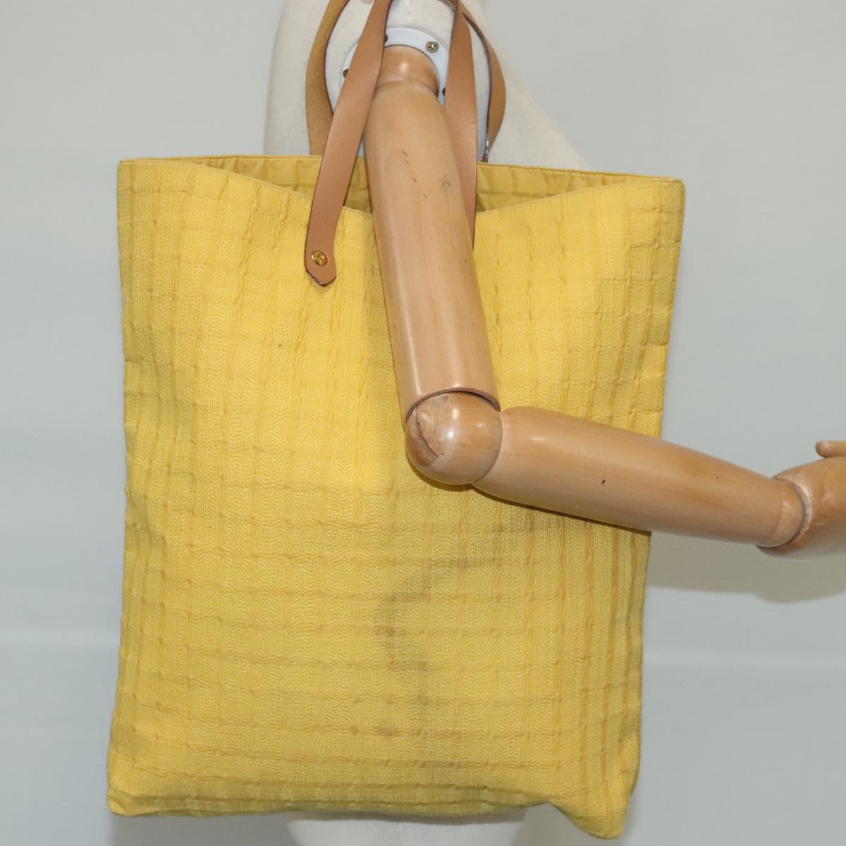 Hermès Yellow Cotton Tote Bag (Pre-Owned)
