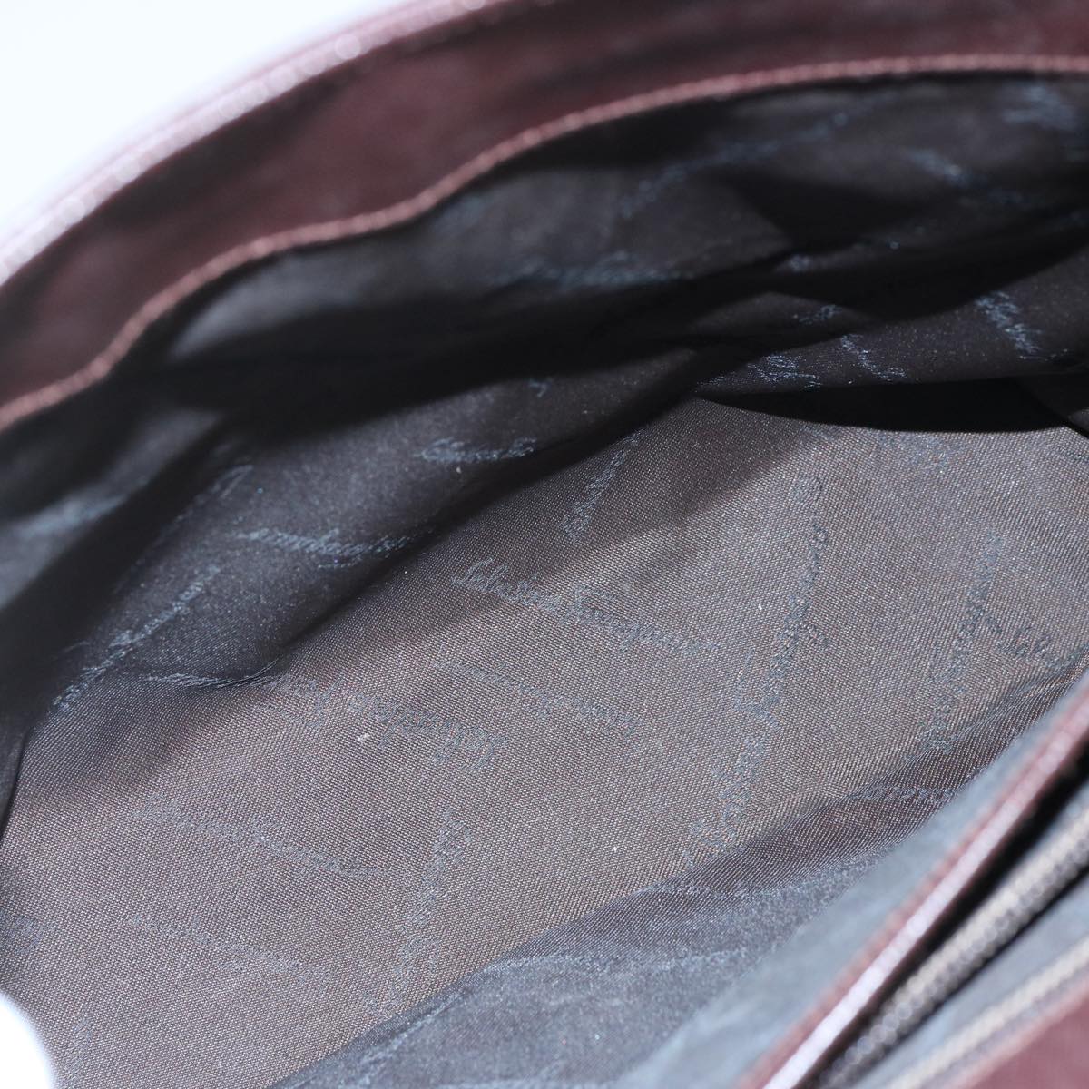 Salvatore Ferragamo Gancini Brown Leather Handbag (Pre-Owned)