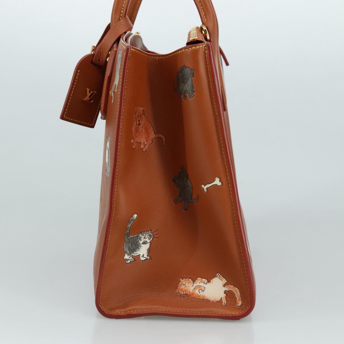 Louis Vuitton City Steamer Brown Leather Handbag (Pre-Owned)