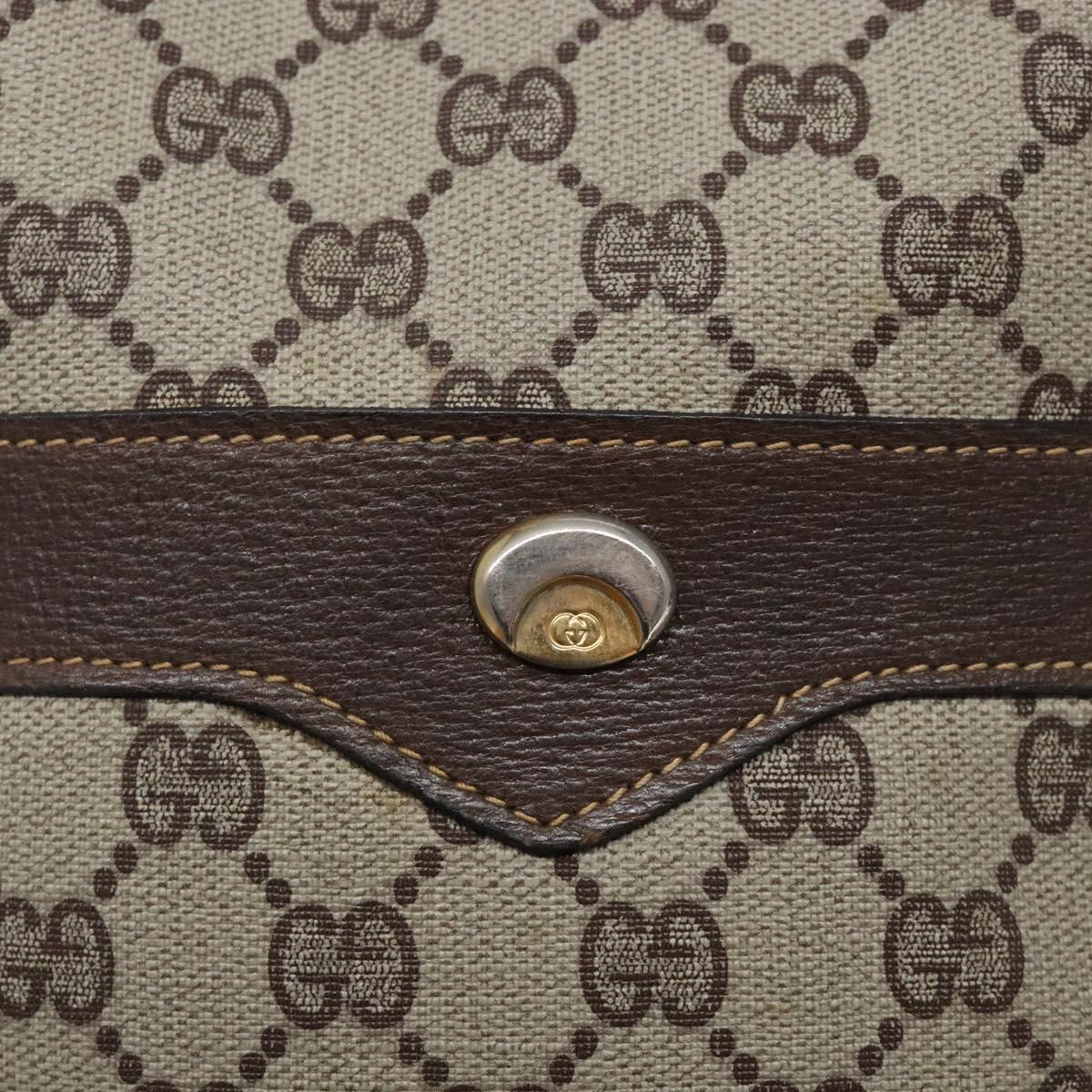 Gucci Gg Canvas Beige Canvas Shoulder Bag (Pre-Owned)