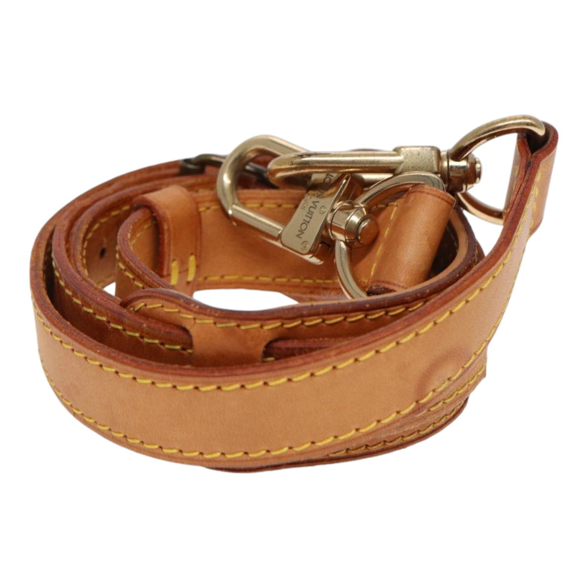 Louis Vuitton Bandoulière De Sac Beige Leather Bag Jewelry (Pre-Owned)