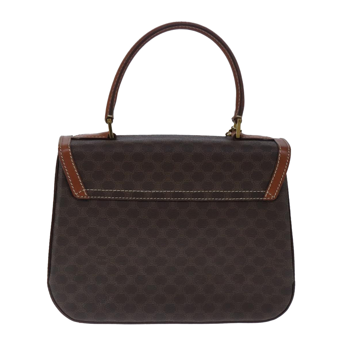 Céline Macadam Brown Canvas Handbag (Pre-Owned)